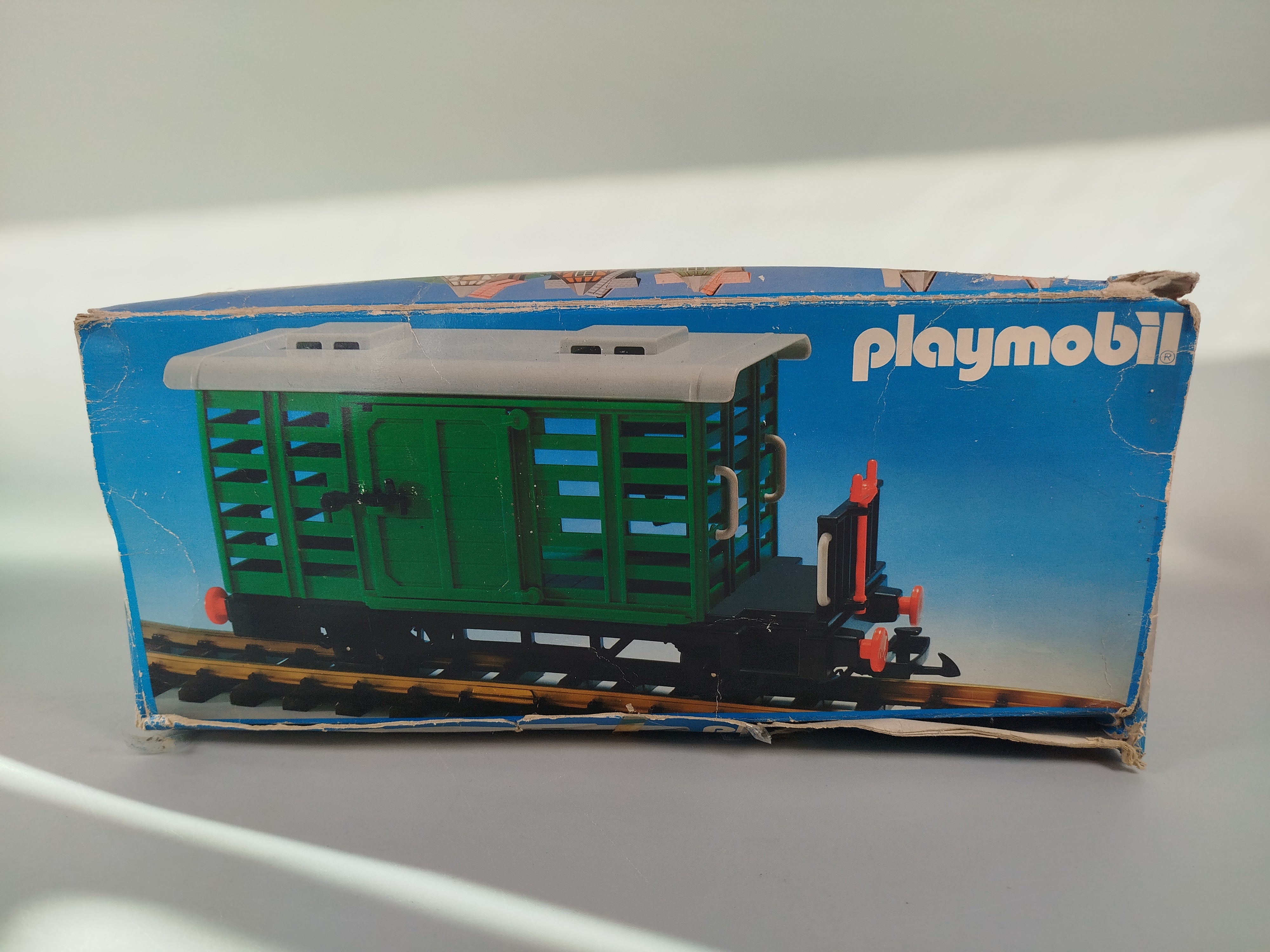 Vintage Playmobil Viehtransport-Waggon 4101, OVP